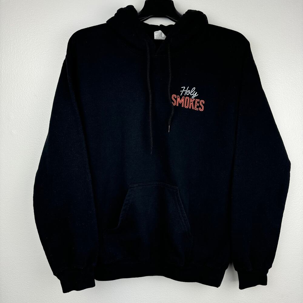 Holy Smokes Jesus Smoking Neon Hoodie - Picture 2 of 5